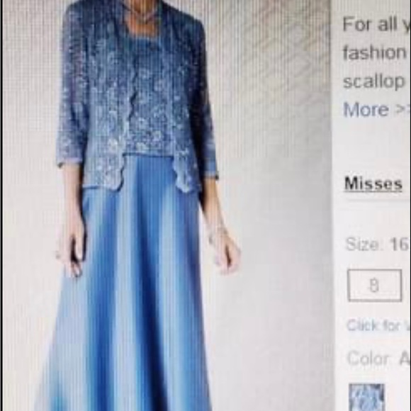 Mother of the Bride/grandmother Size 16. Removable jacket. - Picture 5 of 6